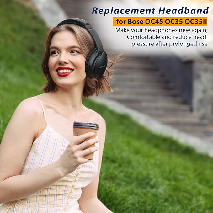 Replacement Headband Pad Kit for Bose QuietComfort 45 QC35 QC35 II Headphones - Image 2