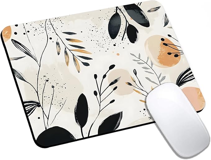 Mouse Pad, Cute Modern Abstract Art Boho Mouse Pads by HUOCAIREN