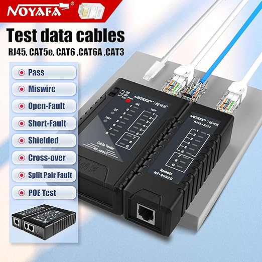 NOYAFA NF-468CS Network Cable Tester Telephone & Continuity Tester Ethernet - Image 6