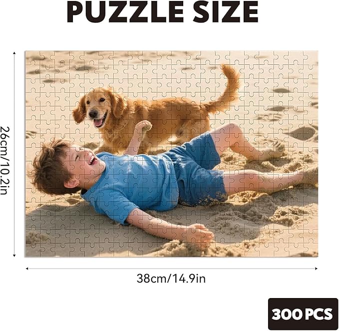 Custom Puzzles from Photos, Personalized Natural Wood Puzzle - Image 2