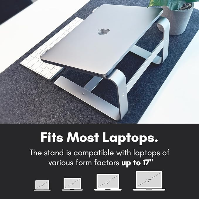 Macally Aluminum Laptop Stand for Desk - Image 4