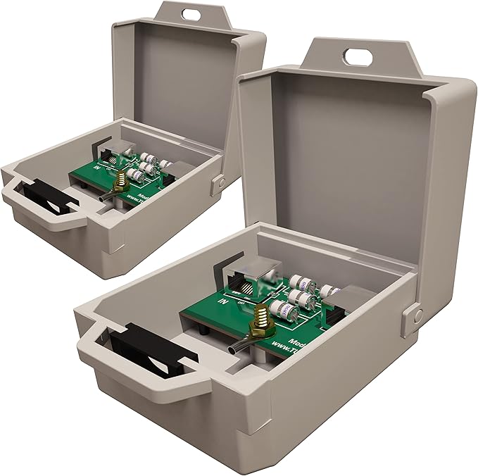 Tupavco Outdoor Ethernet Surge Protector PoE+ Gigabit by TupavcoLLC