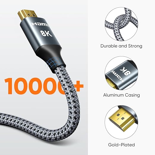 ARISKEEN 8K HDMI Cable 17 FT, 48Gbps High Speed HDMI 2.1 Cable, 8K 60Hz - Image 7