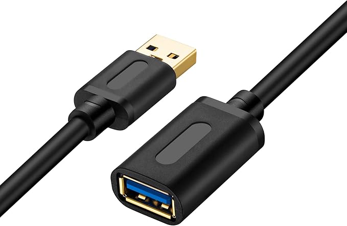 Tan QY USB 3.0 Extension Cable 12Ft, USB 3.0 High Speed Extender Cord Type A - Image 2