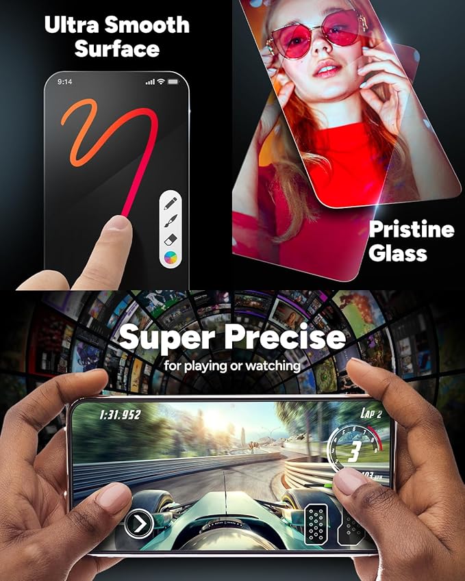 ZAGG Glass Elite Google Pixel 9 Pro XL Screen Protector – Ultra-Strong Tempered - Image 4