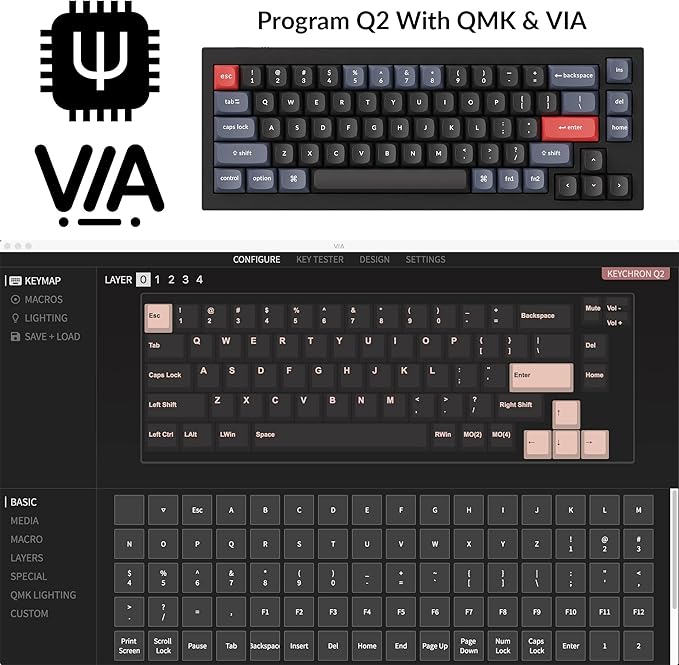 Keychron Q2 Wired Custom Mechanical Keyboard, QMK/VIA Programmable Macro - Image 6