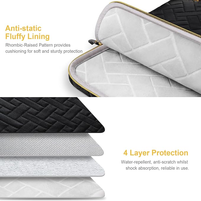 Lacdo 13 Inch Laptop Sleeve Case - Image 2