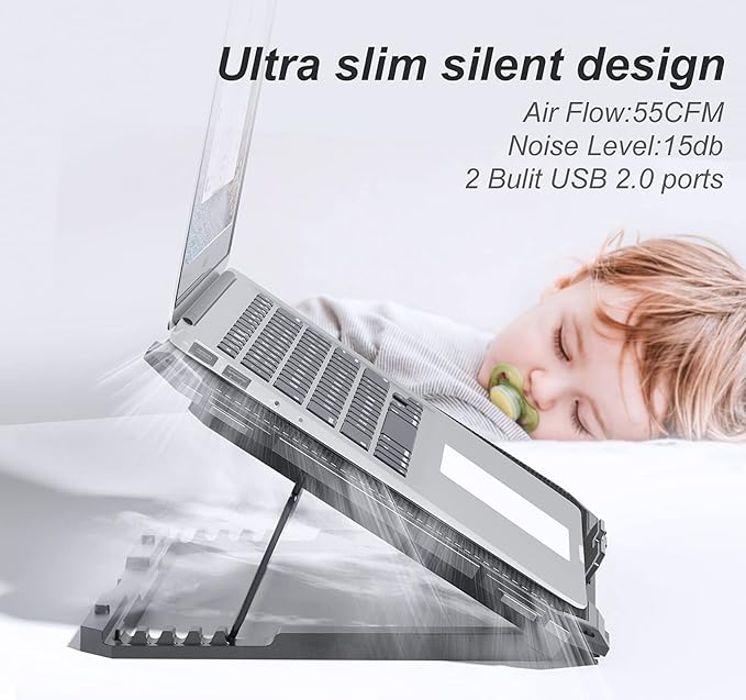 Upgrade Laptop Cooling Pad, Gaming Laptop Cooler - Image 4