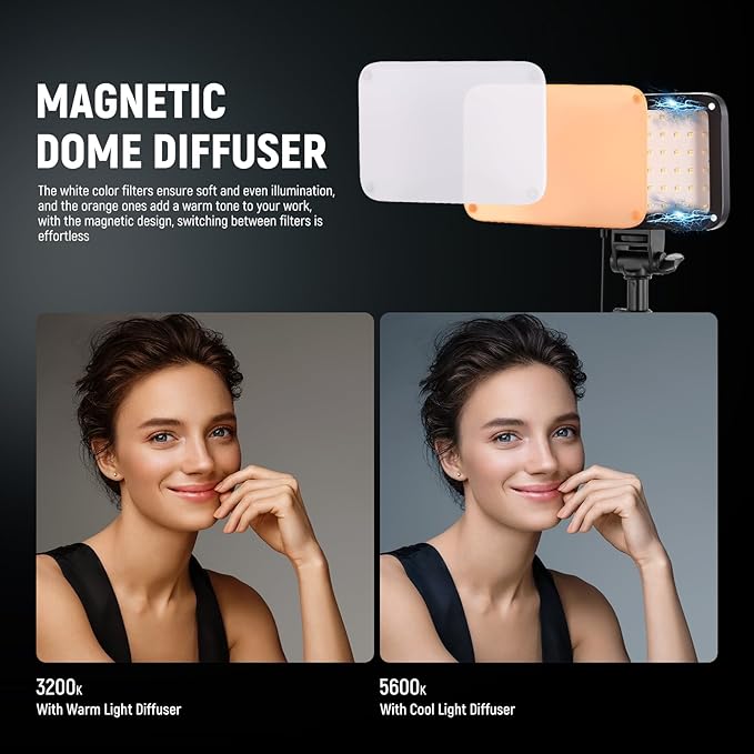 NEEWER BASICS LED Video Light Panel Lighting Kit, 3 Pack Bi Color Dimmable - Image 3