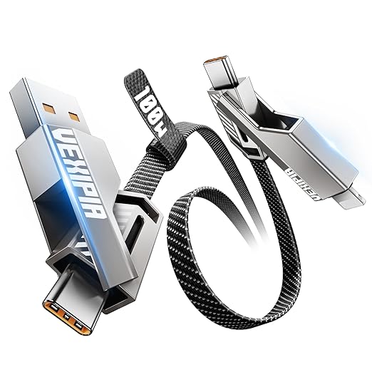 4-in-1 Long USB C Cable 100W 10FT Compatible - Image 7