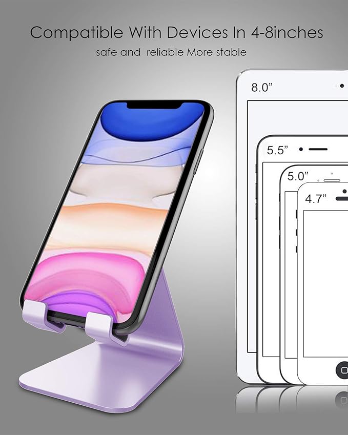CreaDream Cell Phone Stand, Aluminum Desktop Stand Compatible - Image 4