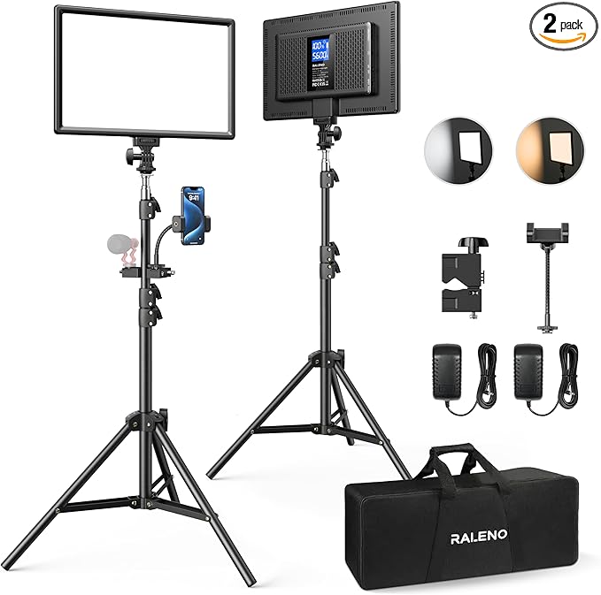 RALENO 13" LED Video Light Panel, Studio Lights by RaLeno