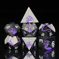 Metal Dice Set D&D, HNCCESG Polyhedral Dice 7 Piece Dice Dragon Metallic DND by HNCCESG