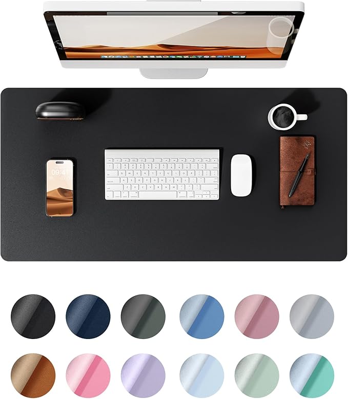 YSAGi Leather Office Desk Pad Protector, Large Mouse Pad, PU Leather, Laptop by YSAGi