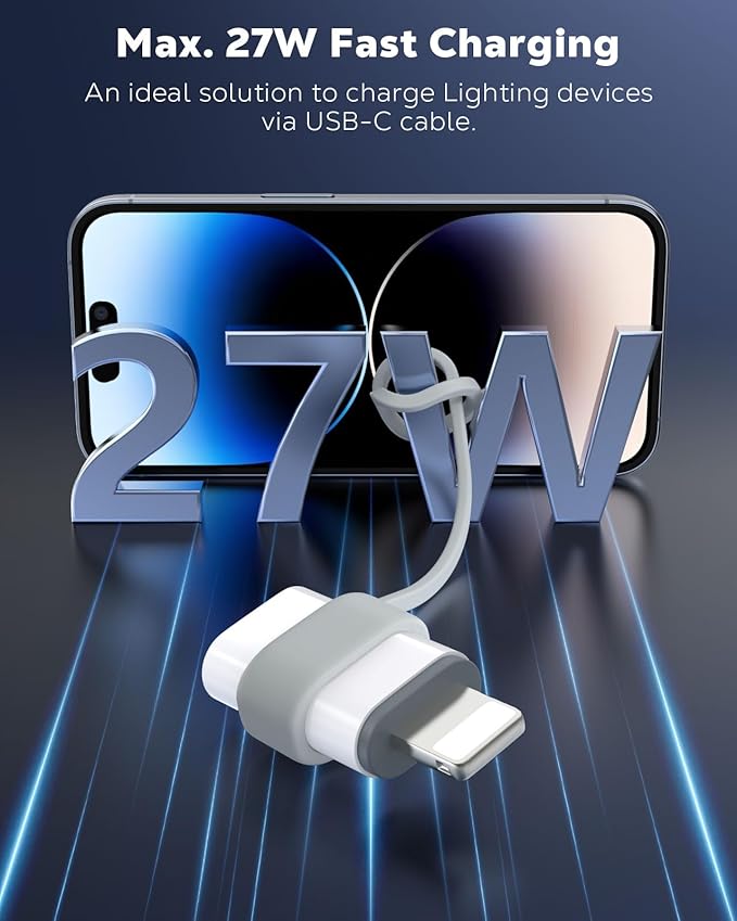 MoKo USB C to Lightning Adapter 4 Pack, Not - Image 4