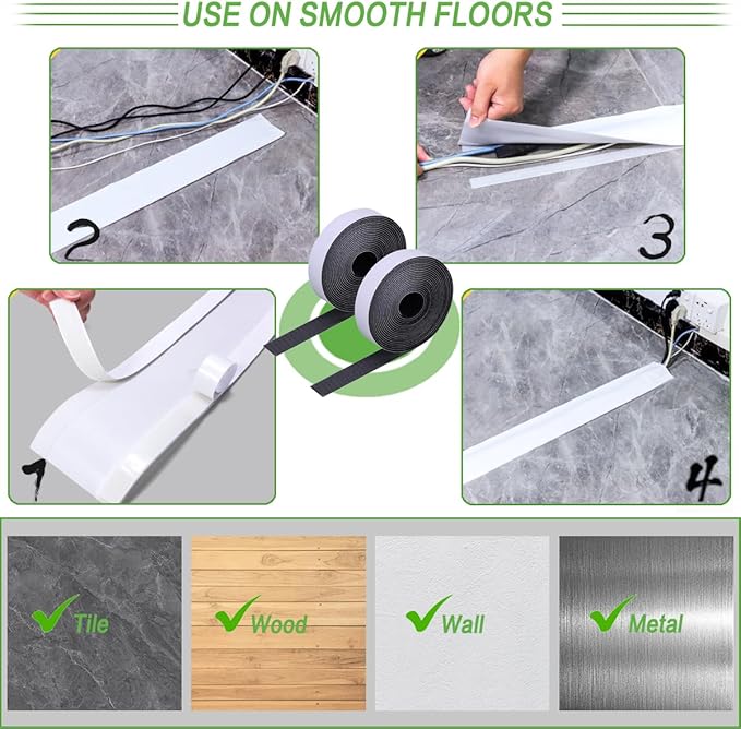 Floor Cable Covers - 10ft Oxford Fabric Cord Protector - Image 4
