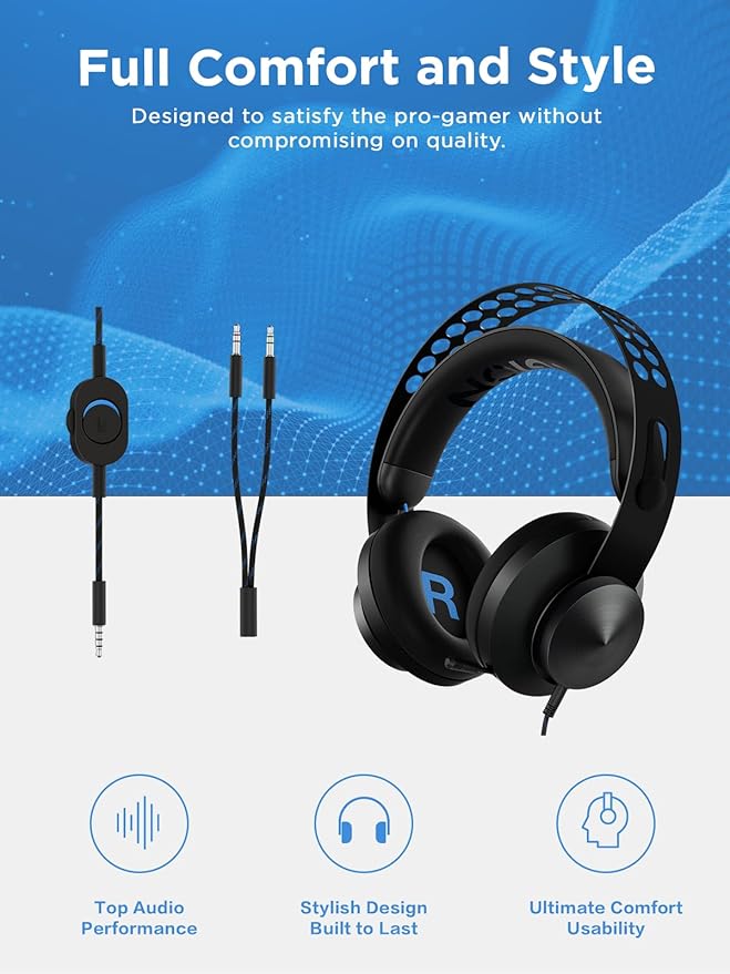 Lenovo Legion H300 Stereo Gaming Headset, Noise-Cancelling Mic, Memory Foam & - Image 5