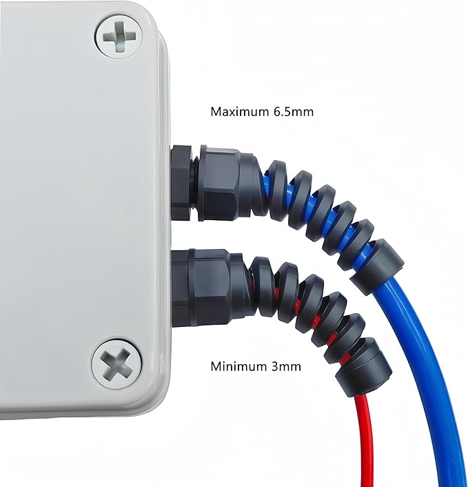 20 Pcs Waterproof Cable Gland, PG7 Thread, Made of PA66 Material, waterproof - Image 2