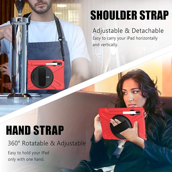 BRAECN for Galaxy Tab S6 Case, Three Layers Heavy Duty Shockproof Case - Image 4