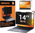 Magnetic Laptop Privacy Screen 14 Inch 16:10 Display- Removable Anti-Glare Blue by BSPROTE