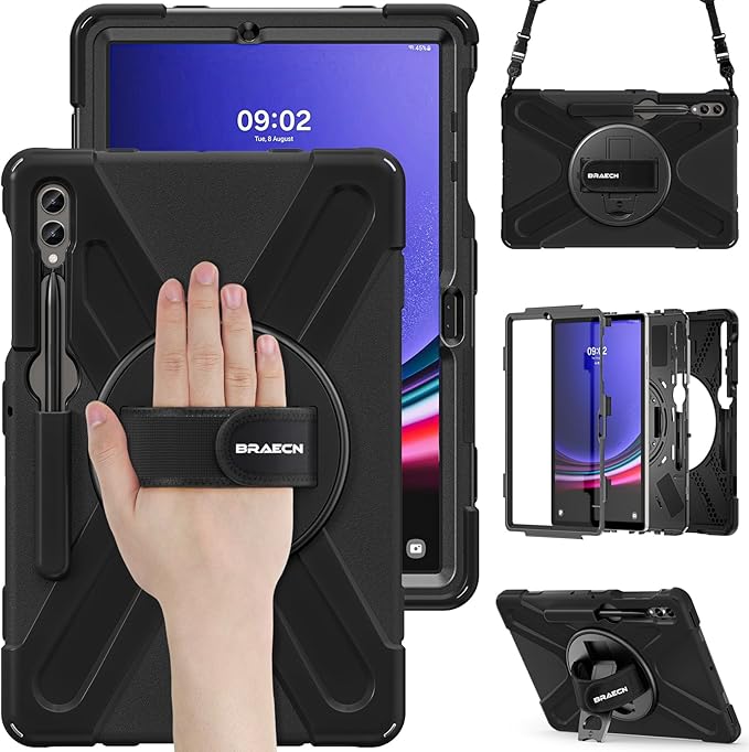 BRAECN for Samsung Galaxy Tab S10 Plus Case 2024/S9 Plus/S9 FE+/S8 Plus/S7 Plus by BRAECN