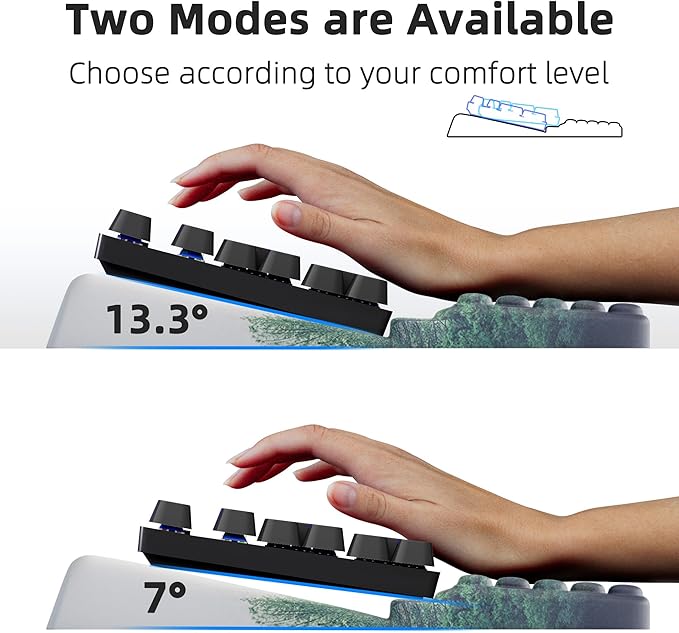 Ospelelf Keyboard Wrist Rest Pad, Comfy Ergonomic Keyboard Stand Holder - Image 3
