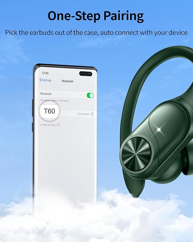 PocBuds Bluetooth Headphones Wireless Earbuds 80hrs Playtime Wireless Charging - Image 4