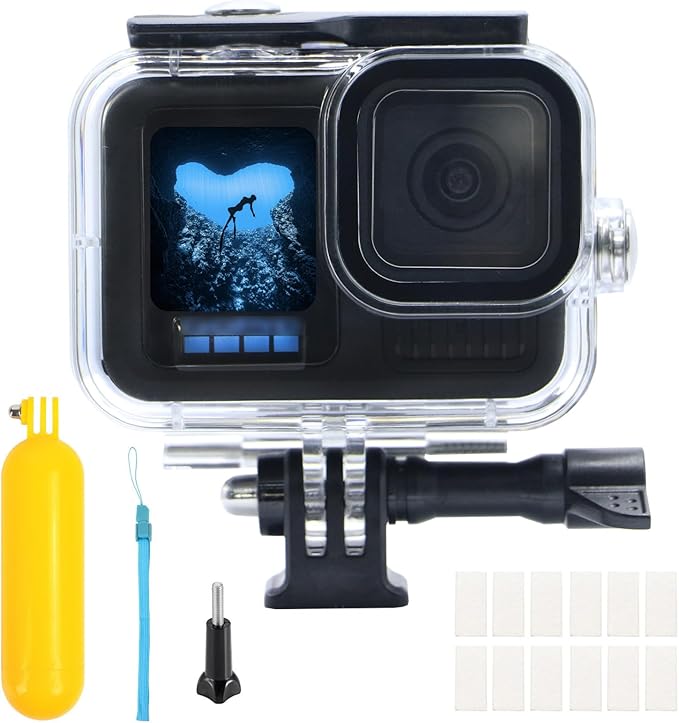 Waterproof Case for Go Pro Hero 13/Hero12 /Hero11 /Hero10 /Hero9 Black by UNISONPETDogDecorProducts
