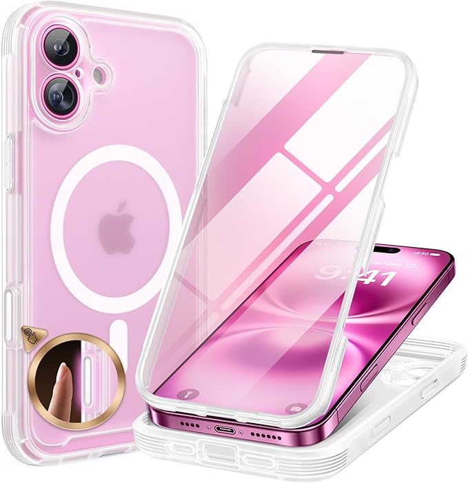Miracase Magnetic for iPhone 16 Plus Case Full-Body Phone by Miracase