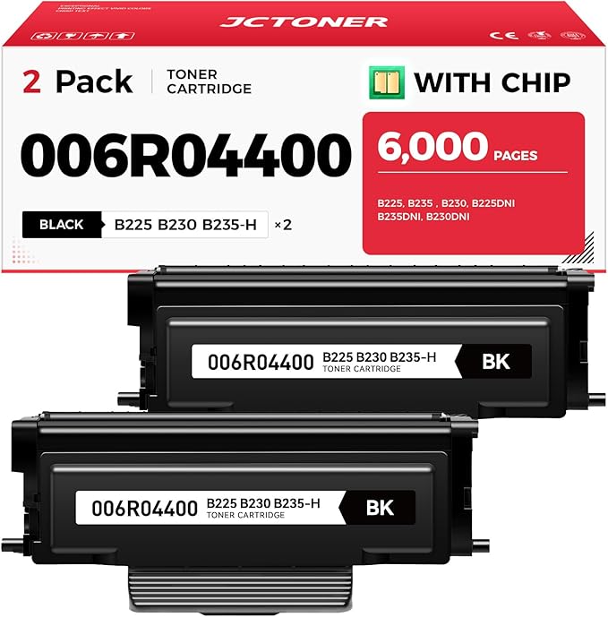 B230 B225 B235 Toner Cartridge 006r04400 High-Yield Toner 2-Pack by JCTONER