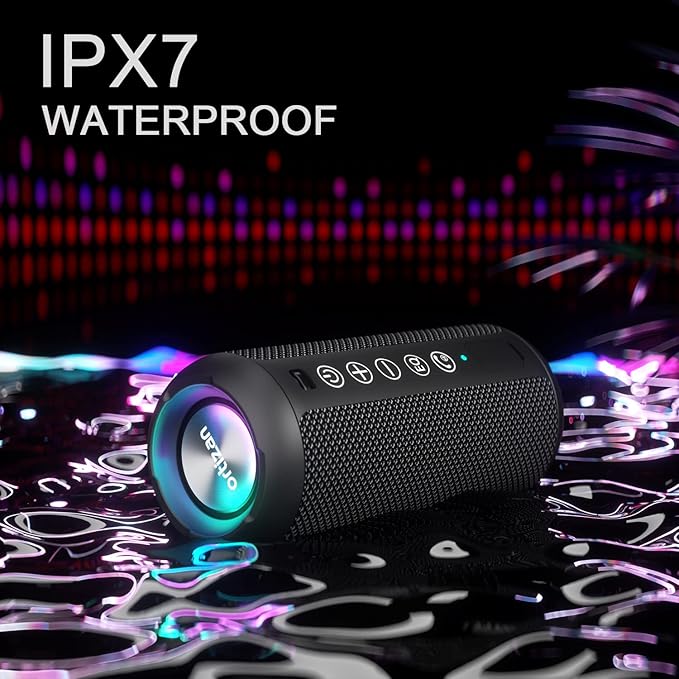 Ortizan Portable Bluetooth Speaker: IPX7 Waterproof, 24W Loud Sound, Deep Bass - Image 7