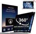 4-Way Laptop Privacy Screen Shield 14 Inch, Removable 16:9 Aspect 360° Privacy by Halloive