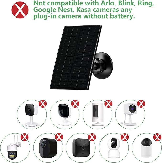 Zivif 4W Solar Panel for Security Camera, Solar Panel Charger - Image 4