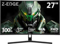Z-Edge 27 inch Curved Gaming Monitor, FHD 1080P 300Hz 240Hz PC Monitor by ZZ-EDGE