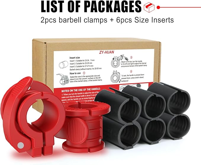 Barbell Clips 1 Inch Quick Release Weight Clamps 0.9-1.18inch Multi-Size - Image 7