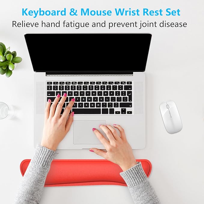 Dapesuom Enlarge Keyboard Wrist Rest, Cute Memory Foam Keyboard Wrist Cushion - Image 7
