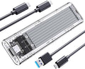 ORICO M.2 NVMe SSD Enclosure, USB 3.2 Gen 2, Transparent External Solid State by PioneerDataSolutionPowerYourFuture