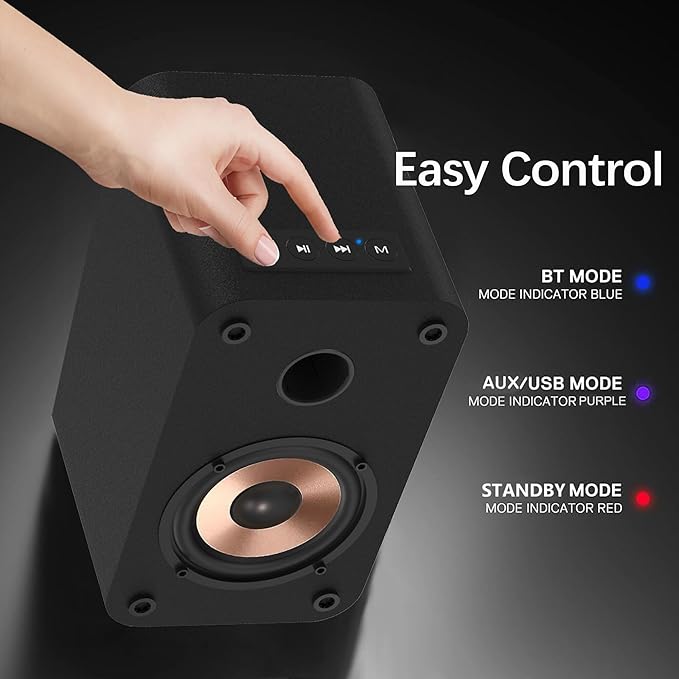 LONPOO Blueooth Computer Speakers - Image 5
