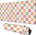 Gaming Desk Pad Large Extra Length Multicolored Chess Board Mouse Pad Keyboard by Unknown