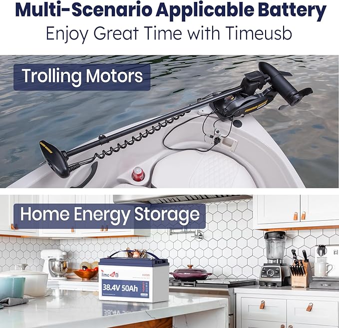 36 Volt Lithium Battery 50Ah for 36V Trolling Motor, Upgrade 1.2C Discharge 60A - Image 2