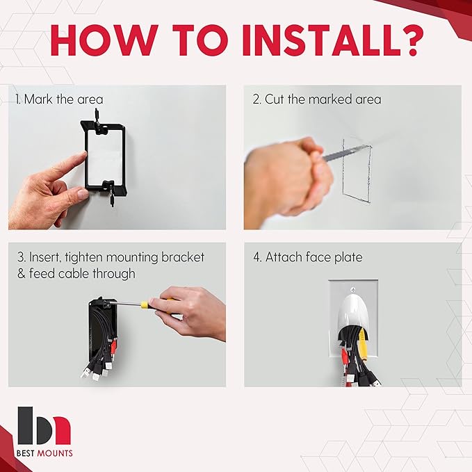 2 Pack Wall Plate with Bracket - Image 7