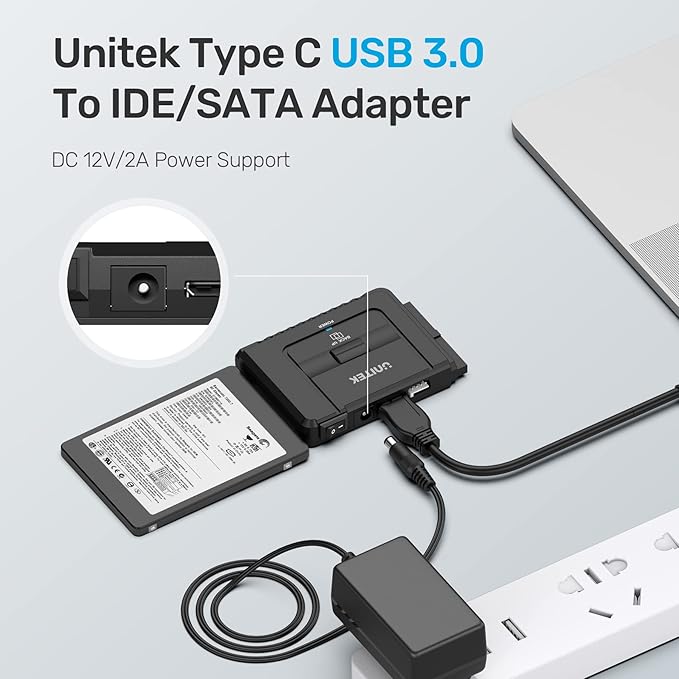 Unitek USB C to IDE and SATA Converter External Hard Drive Adapter Kit - Image 6