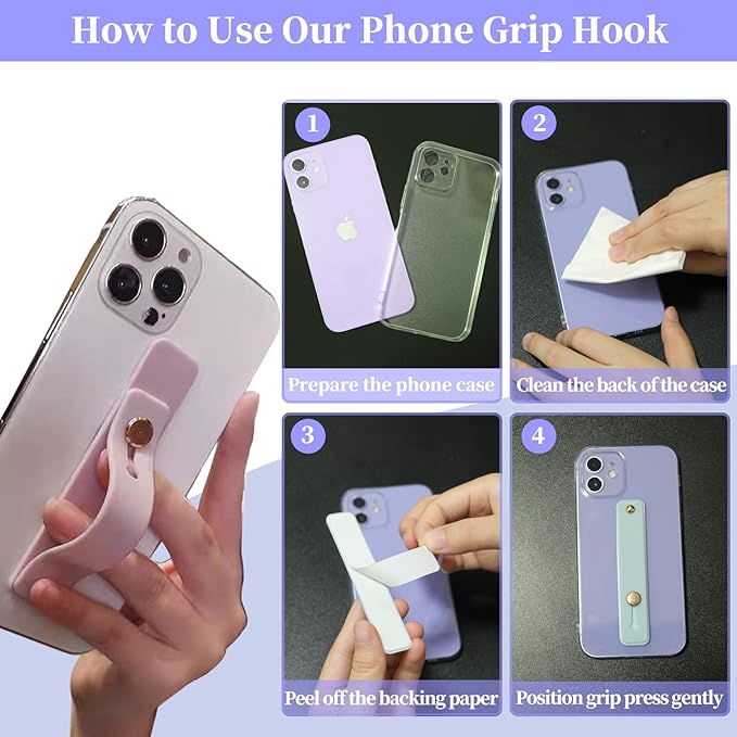 Phone Finger Holder Grip Handle Kickstand - Image 6