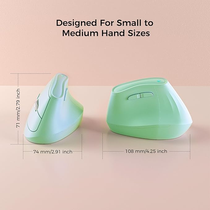57° Ergonomic Wireless Tower Mouse, Vertical Quiet Ergo Mouse, 5 Buttons - Image 6