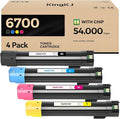 Phaser 6700 High Capacity Toner Cartridge Set 4-Pack Replacement by KingKJInkToner