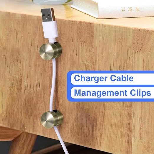 2 Sets Charger Holders for Cords, Antique Copper Color Adjustable Cable Anchor - Image 4
