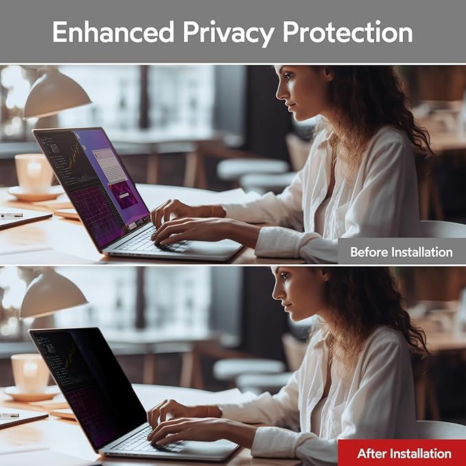 bersem 2 Pack 15.6 Laptop Privacy Screen - Image 4