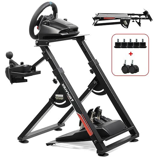 GTPLAYER Sim Racing Wheel Stand Simulator Cockpit Wheel Stand Racing Steering by GtracingDirect