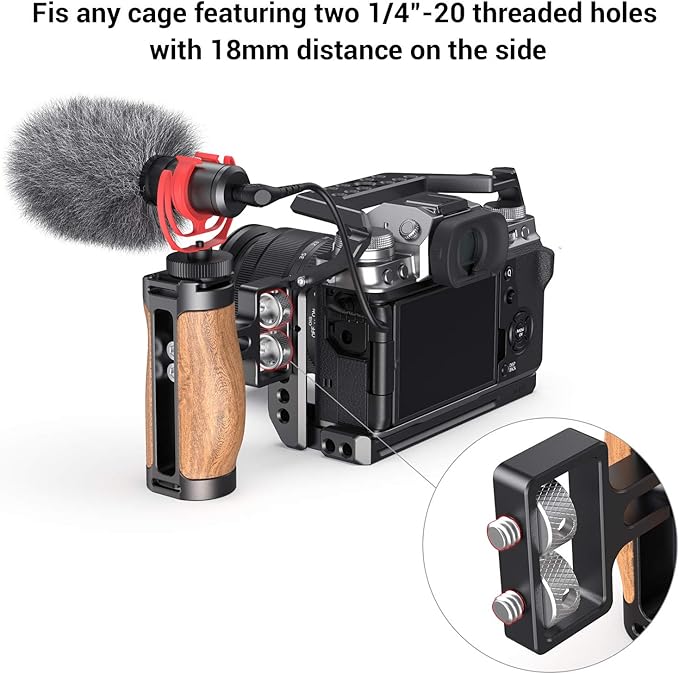 SMALLRIG Wooden Mini Handle Side Handgrip - Image 4