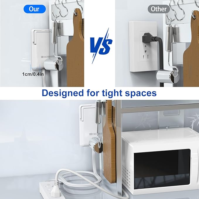 6FT Ultra-Thin Flat Plug Power Strip - Image 3